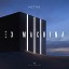 A sleek, black monolith glowing with three vertical white light bars, set against a dusky-blue sky, with minimalist text Metrik Ex Machina” above and below.